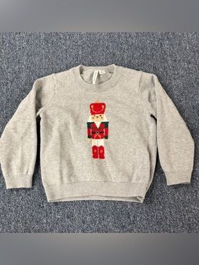 Janie and Jack Nutcracker Long Sleeve Sweater 2T